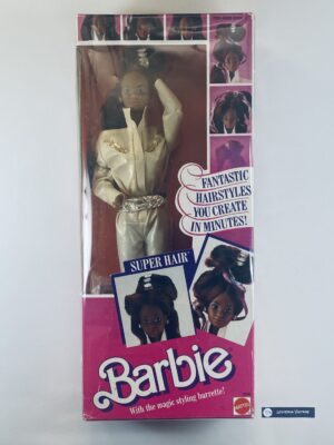 Barbie Super Hair AA 1986 #3296 has never been removed from the box.