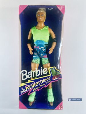 Ken Rollerblade 1991 #2215 has never been removed from the box.