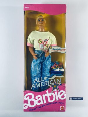 Ken All American 1990 #9424 has never been removed from the box.