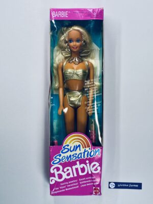 Barbie Sun sensation 1991 #1390 has never been removed from the box. The box shows signs of storege.