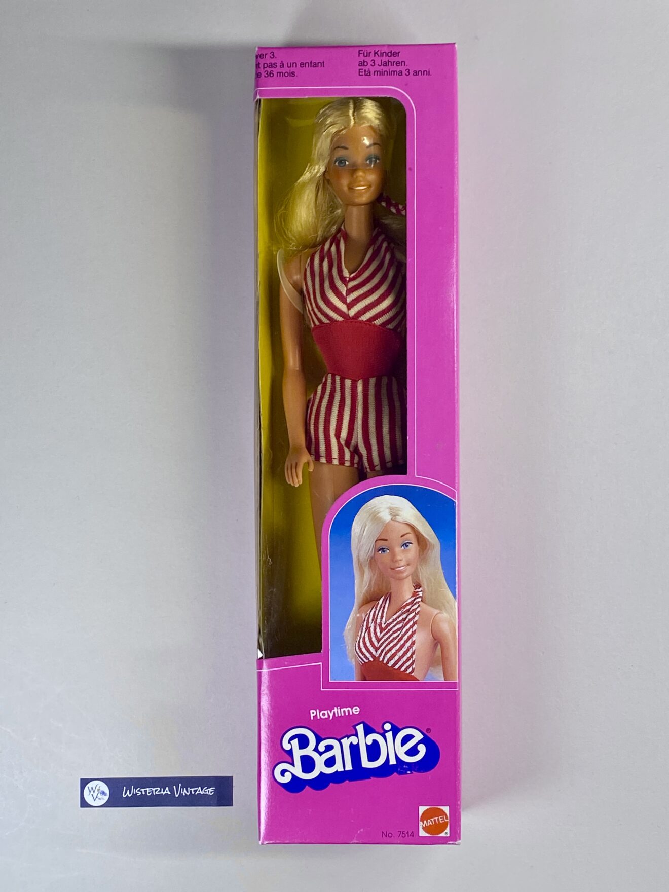 Barbie Playtime 1983 #5336 has never been removed from the box.