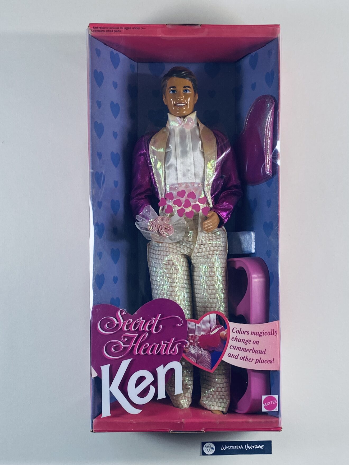 Ken Secret Hearts 1992 #7988 is new in box. Very good condition.