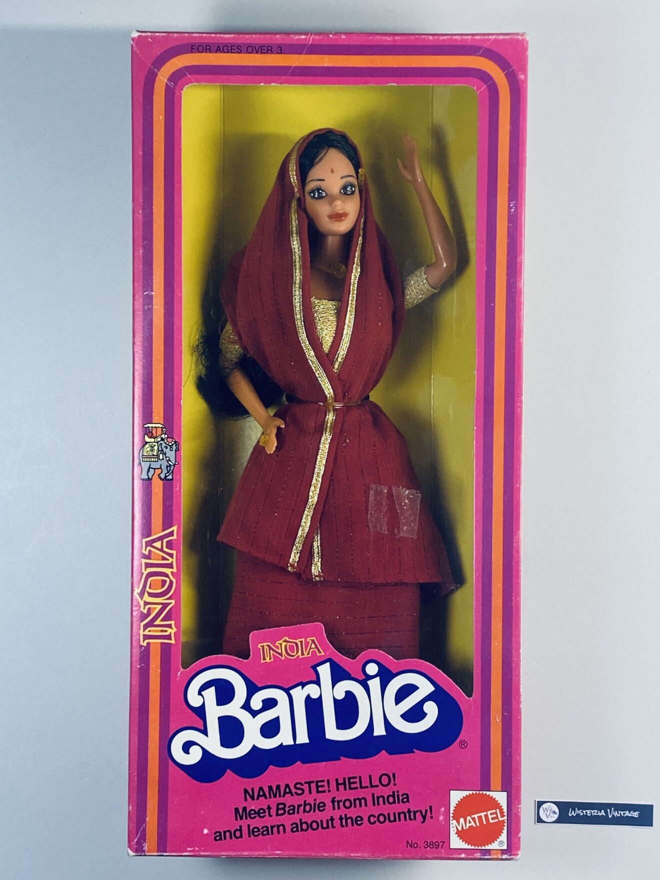 Barbie India 1982 #3897 is mint in box.