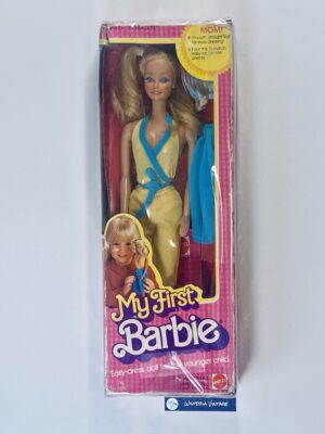 Barbie My First Easy-to-dress 1980 #1875 is mint in box. The box shows some wear.
