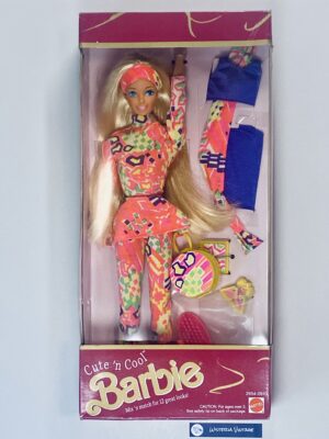 Barbie Cute' n Cool 1991 #2954 is new in box. The plastic window is broken.